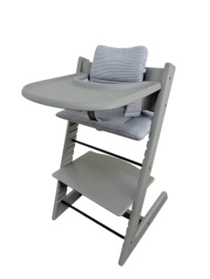 STOKKE(ストッケ)　トリップトラップ×ベビーセット×クラシッククッション×トレイ　グレー